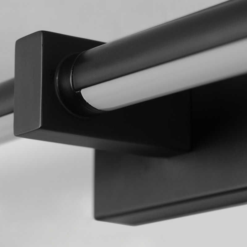 Aluminum LED Armed Sconce, Black
