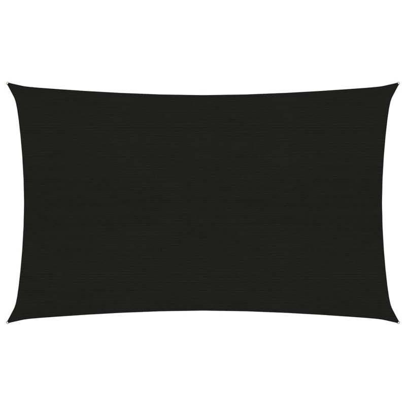 Dakota Fields 600cm W x 400cm D Plastic Cover Retractable Freestanding Awning, Black