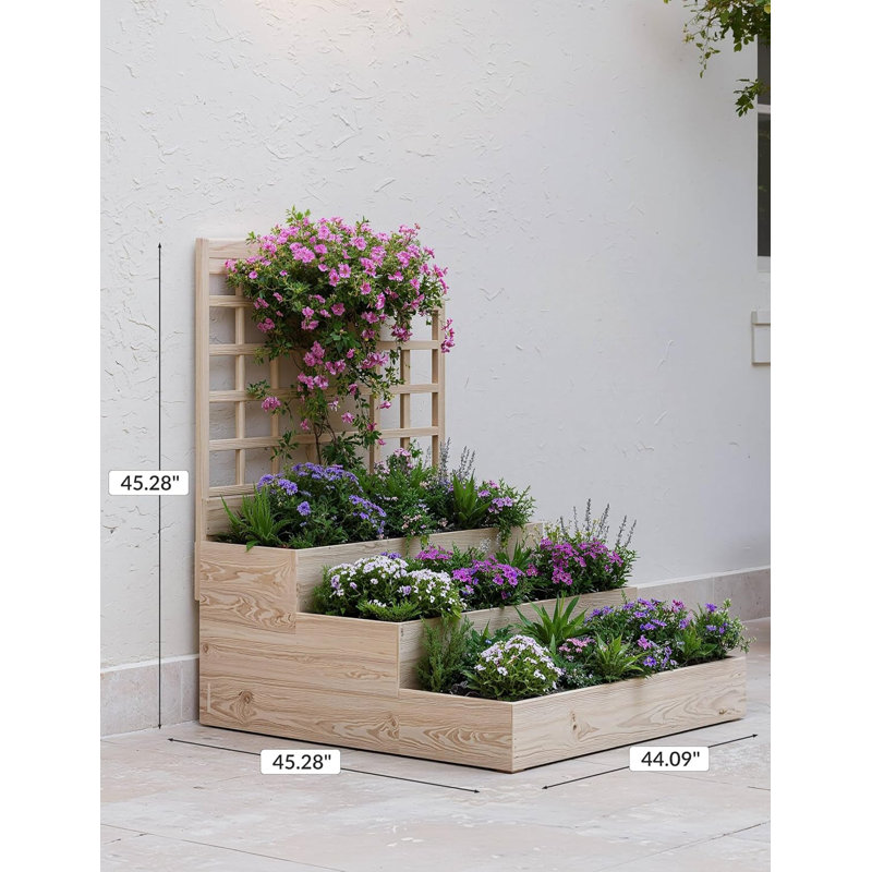 Wood Raised Garden Bed