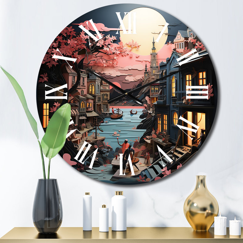 Horloge murale en métal, Petit