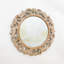 Stylish Alamak Solid Wood Round Mirror – Wall-Mounted Wooden Frame Decorative Accent for Home, & Office