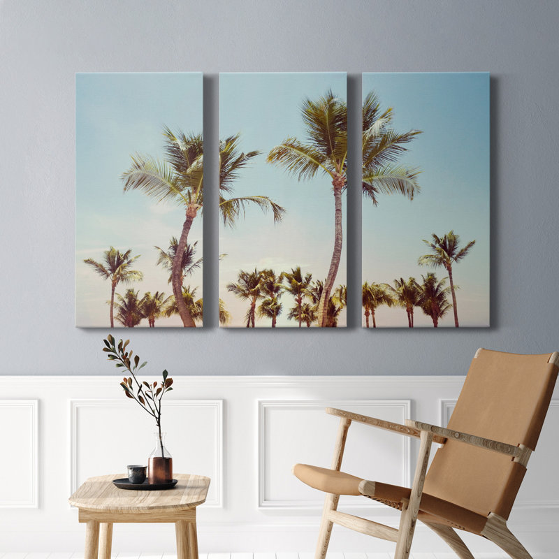 Doux printemps - ensemble de 3 photographies sur toile tendue, H 27 po x l 54 po x P 1 po