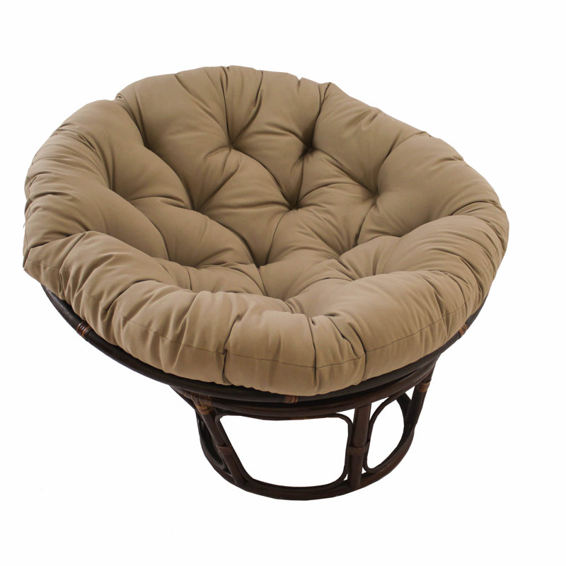 Outdoor Papasan Seat Cushion, 48" W x 48" D, Toffee