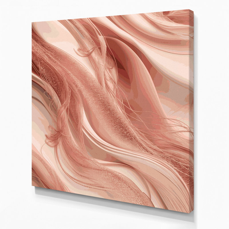 Digital Abstraction 20 Brown Canvas Wall Art, 32" H x 32" W