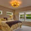 19 Inch Caged Ceiling Fan With Light,6 Speeds For Bedroom, Living Room