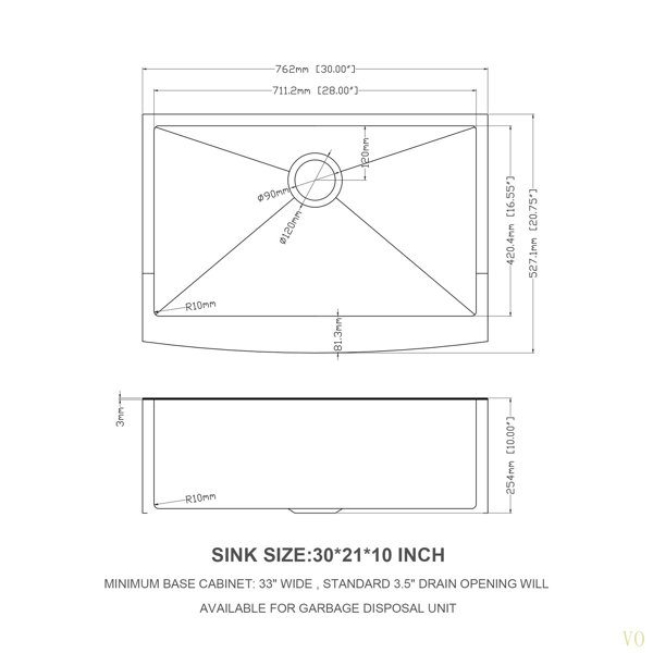 Dimensions du produit