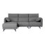 Shealene High Back Sectional Couch with Ottoman, 4 Seater L-Shaped Sofa with Headrests-375712526-351136604