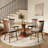 Farmhouse Solid Wood Round Dining Table For 2-4-484173838