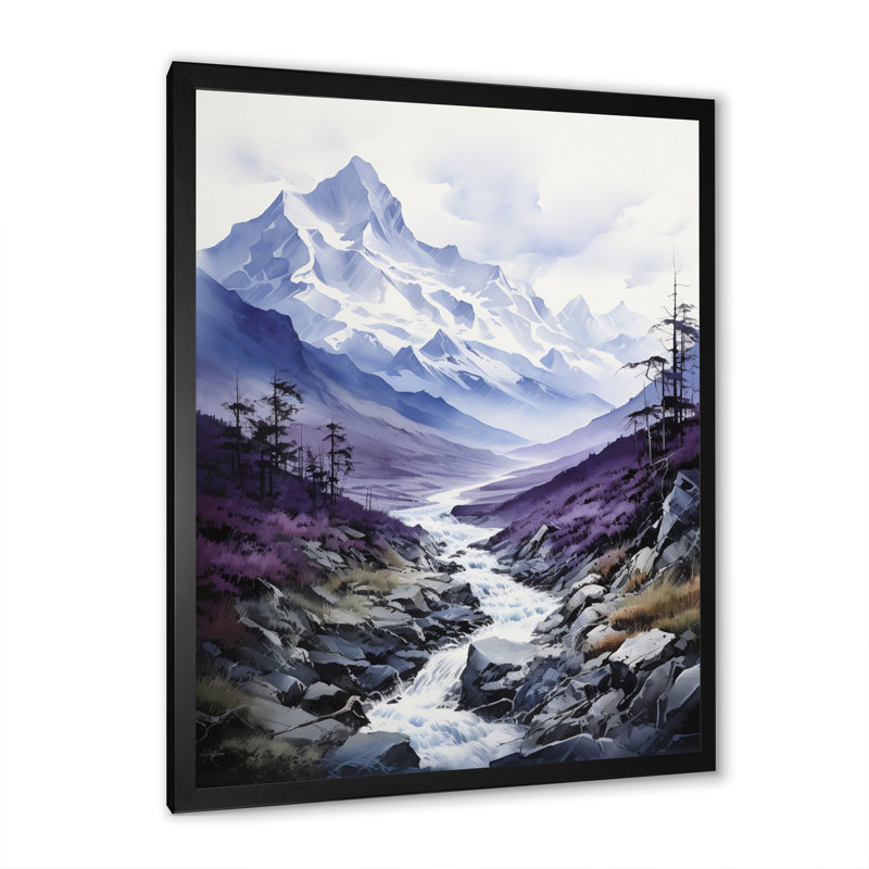 Bayden Alaska Mountain Majesty - impression, H 20 po x l 12 po x P 1 po, Cadre photo noir