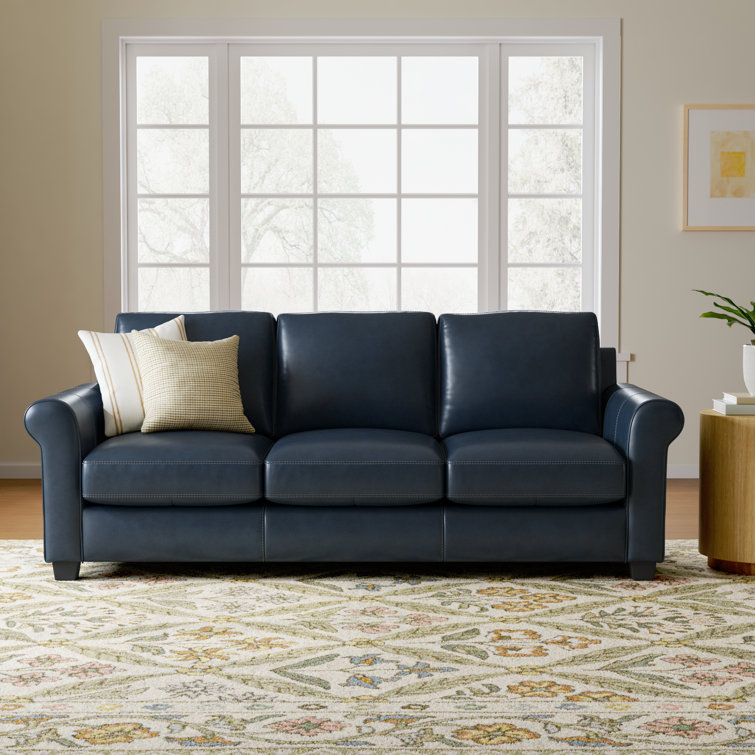 Cataldo 86'' Genuine Leather Sofa