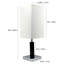 LAMPE DE TABLE EN BOIS CARRÉE DE 26 po H (1 PC / RTC) (0,92 / 5,55)