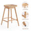 Tabouret de bar en bois massif Danel-877360258-927250379
