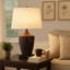 Lampe de table brune 30 po Gurteerith