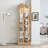 Lighted Glass Curio Display Cabinet,Display Cabinet,Glass Storage Cabinet Glass Wine Cabinet Wood Frame Toy Display For Living Room, Kitchen, Pantry Light Bulb-2141690826