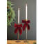 Ensemble de deux porte-bougies en laiton antique