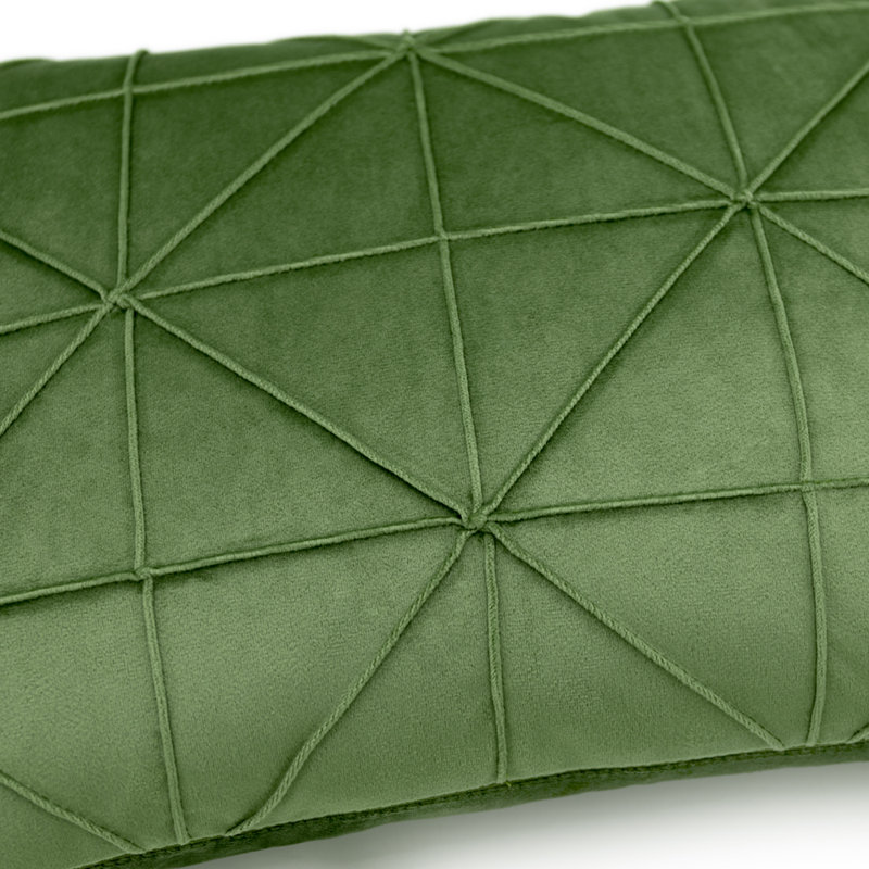 Housse de coussin 3D en velours fait à la main Housse de coussin en velours décoratif, Vert