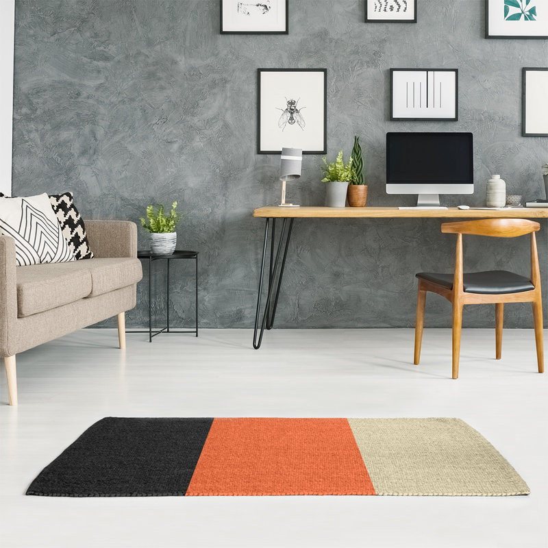 Chenille Striped Indoor Rug, Rectangle 5' x 7'