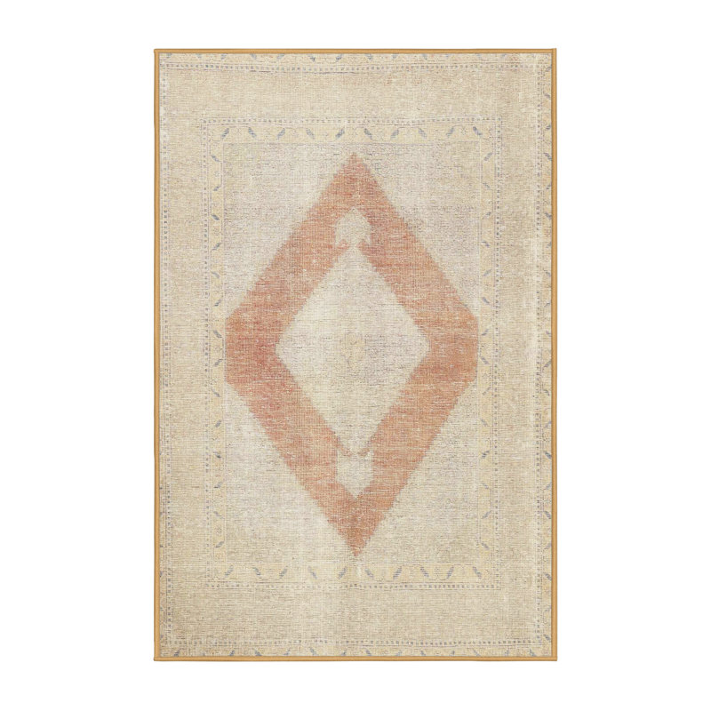 Rosscott Performance Oriental Indoor Rug, Rectangle 4' x 6'