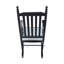 Chaise berçante en bois NOIR, sans passe-partout-624273773