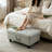 Gray Faux Leather Rectangular Lift Top Storage Ottoman Foot Stool, 33.5"×22"×17"-1526983584