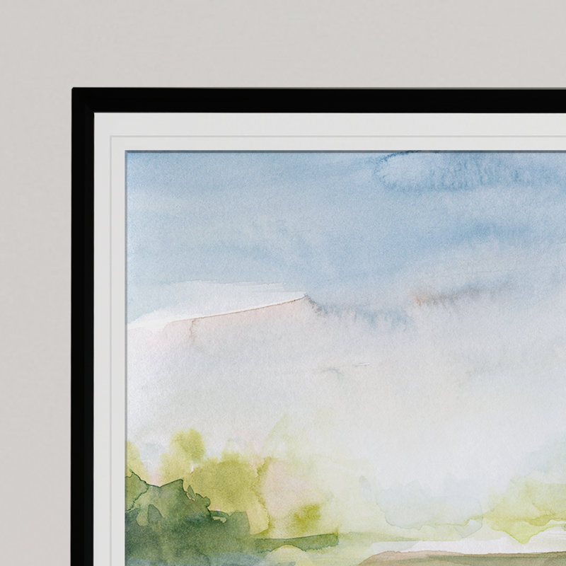 Clear Day - reproduction d'art sur toile encadrée, H 30 po x l 40 po x P 1,5 po, Cadre noir