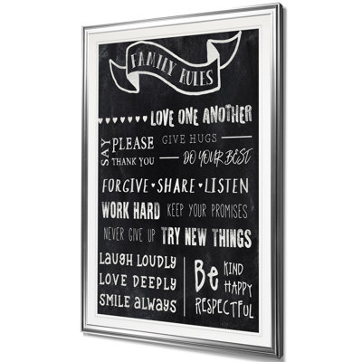 " Chalkboard Rules I "