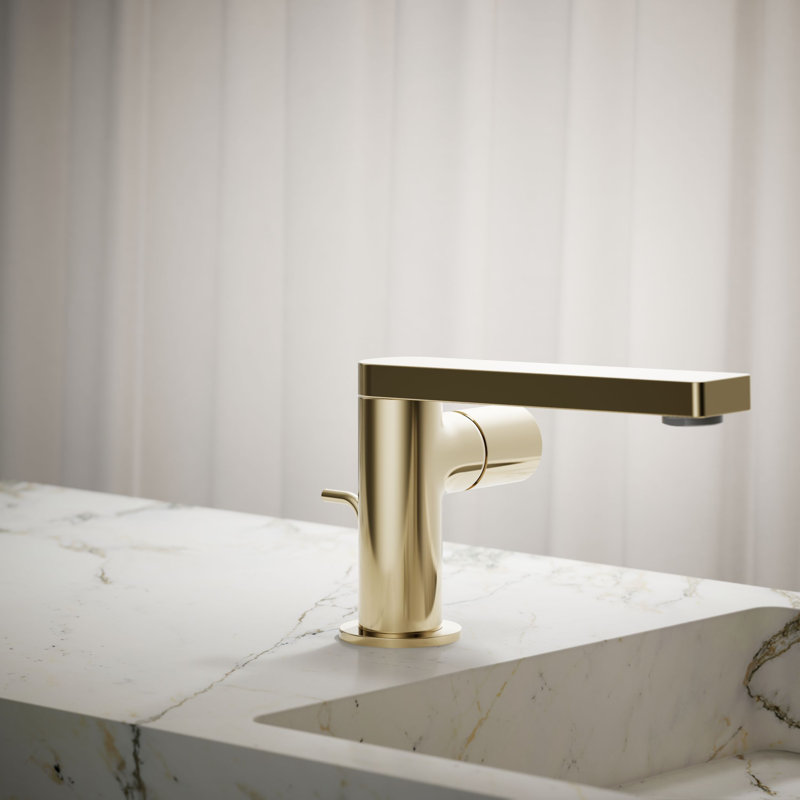 Single-Handle Bathroom Faucet, Vibrant French Gold