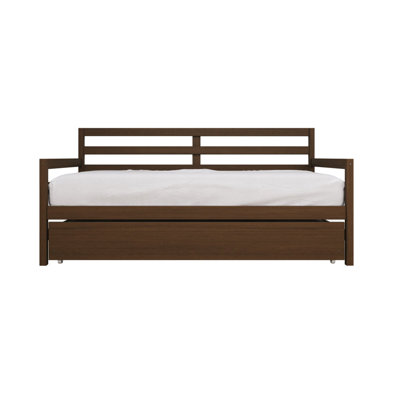 Oeds 81.1'' W Rubberwood Daybed, Brown