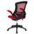Jayetta Mid-Back Mesh Swivel Ergonomic Office Chair with Flip-Up Arms-756917263-756917259