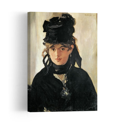 Berthe Morisot au bouquet de violettes, 1872 - Estampe d'art mural abstraite contemporaine
