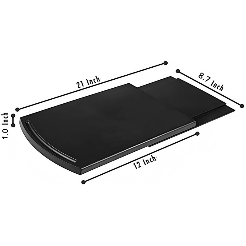 Tapis coulissant pour plateau coulissant pour cafetière, chariot mobile pour appareils de cuisine, rangement pour comptoir, 1 ensemble