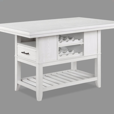 Table à hauteur de comptoir avec tiroirs de rangement