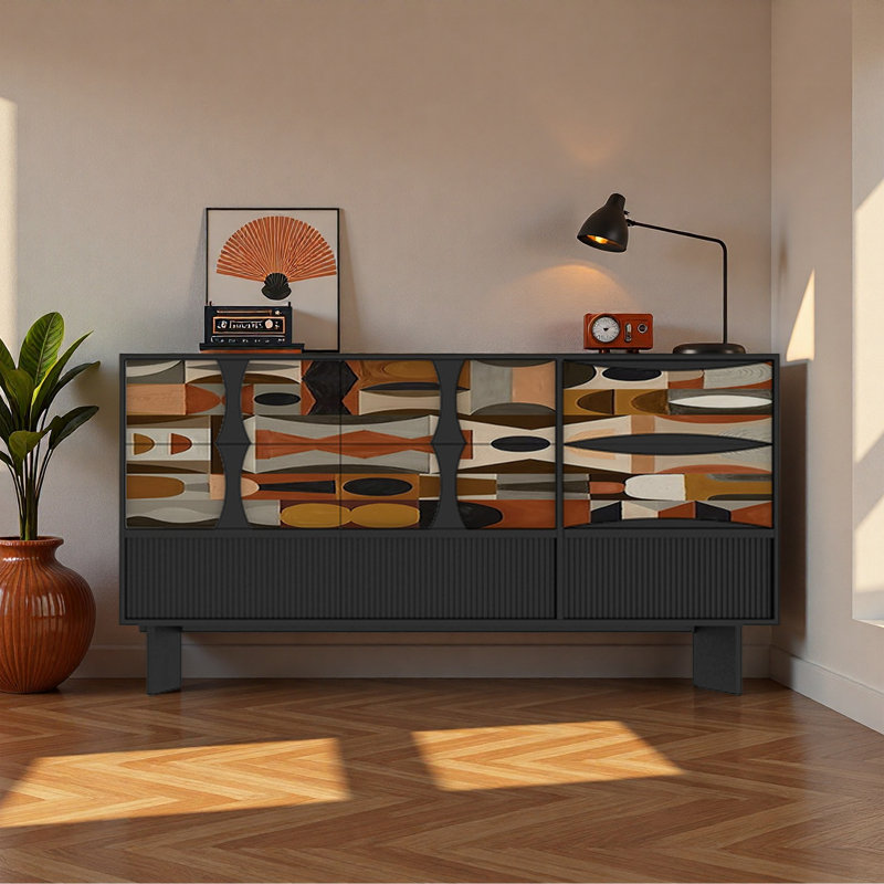 Modern Medieval Style Sideboard