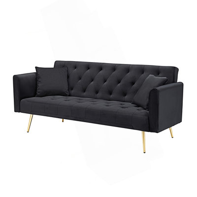 American Retro Style Foldable Double Sofa