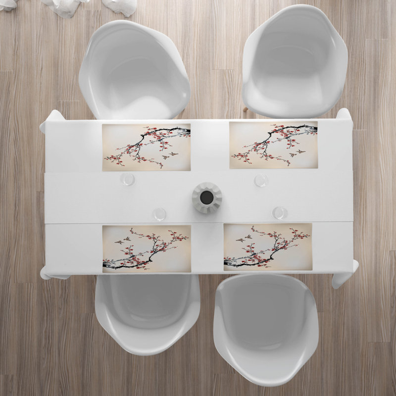 Polyester Floral Rectangle Placemat