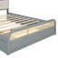Grand lit plateforme moderne avec lit gigogne et 2 tiroirs-756450237