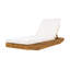 Chaise longue en bois d'acacia avec coussin-1695464826