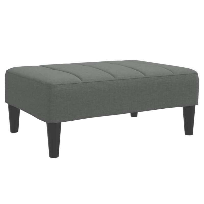 Ebern Designs Footstool 30.3"X21.7"X12.2", Dark Gray, Fabric