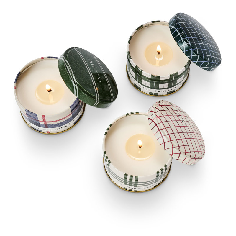 Ensemble-cadeau Noble Holiday Tin Trio, baumier et cèdre