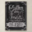 « coffee & friends », art textuel sur toile tendue-22073928