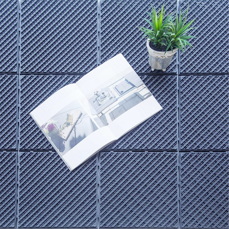 Interlocking Deck Tiles, Dark Gray