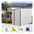 4' X 6' Metal Outdoor Storage Shed, Lean To Storage Shed, Garden Tool Storage House With Lockable Door And 2 Air Vents For Backyard, Patio, Lawn, White-113717666