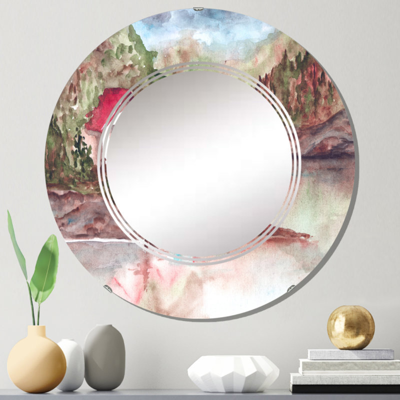 Miroir de salle de bain mural rond, 24 po x 24 po