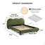 Mobilier de chambre à coucher 1pc-932996110-932996096