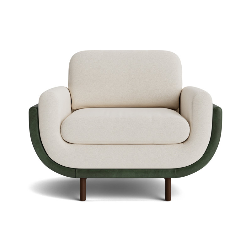 Regatta Chair, Performance Boucle - Cream/Bedford - Evergreen, Sienna