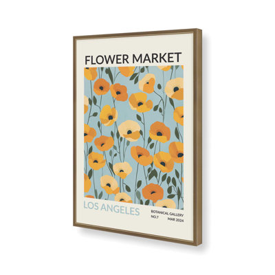 Imprimé du marché aux fleurs de Los Angeles 