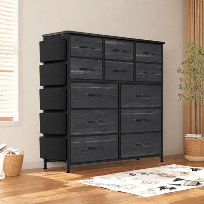 Edyta 98cm W 12 - Drawer Chest of Drawers