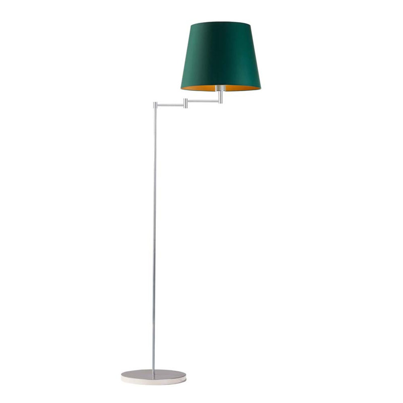 Eade 165cm Swing Arm Floor Lamp, Green, Grey