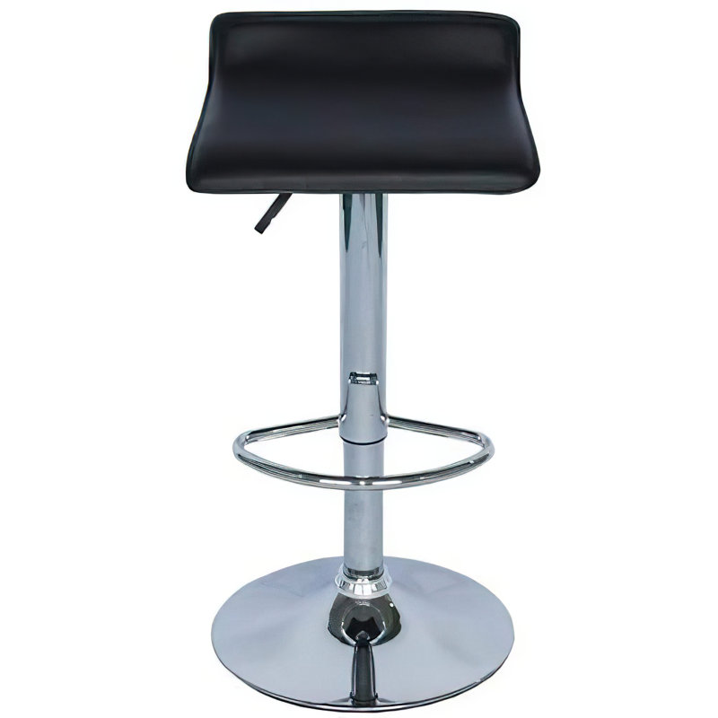 Tabouret pivotant à hauteur réglable, Noir
