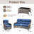 Gymojoy 4-Piece Patio Furniture Set With Swivel Glider Chairs, 6-Inch Ultra-Plush Cushions & Water-Resistant Olefin Fabric-1914217027